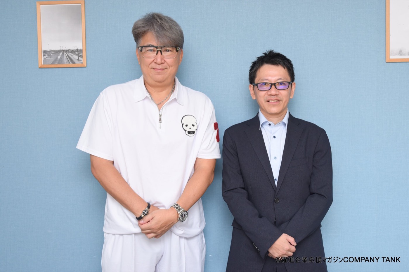嶋大輔さんと婚活Lab CMDカウンセラーの取材記念写真